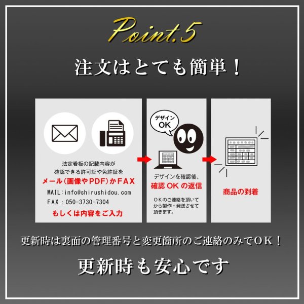 金融商品取引業者登録票ステンレス製｜法定看板堂