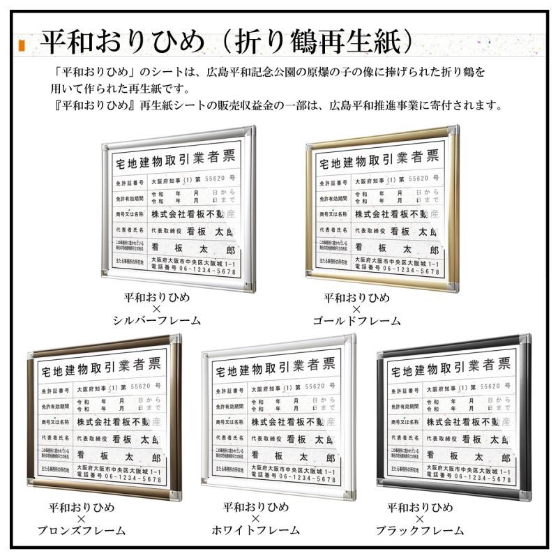 日本未発売 宅地建物取引業者票 報酬額票 令和元年改訂版 2枚セット アルミ複合板看板3種類 W400mm×H350mm屋外対応
